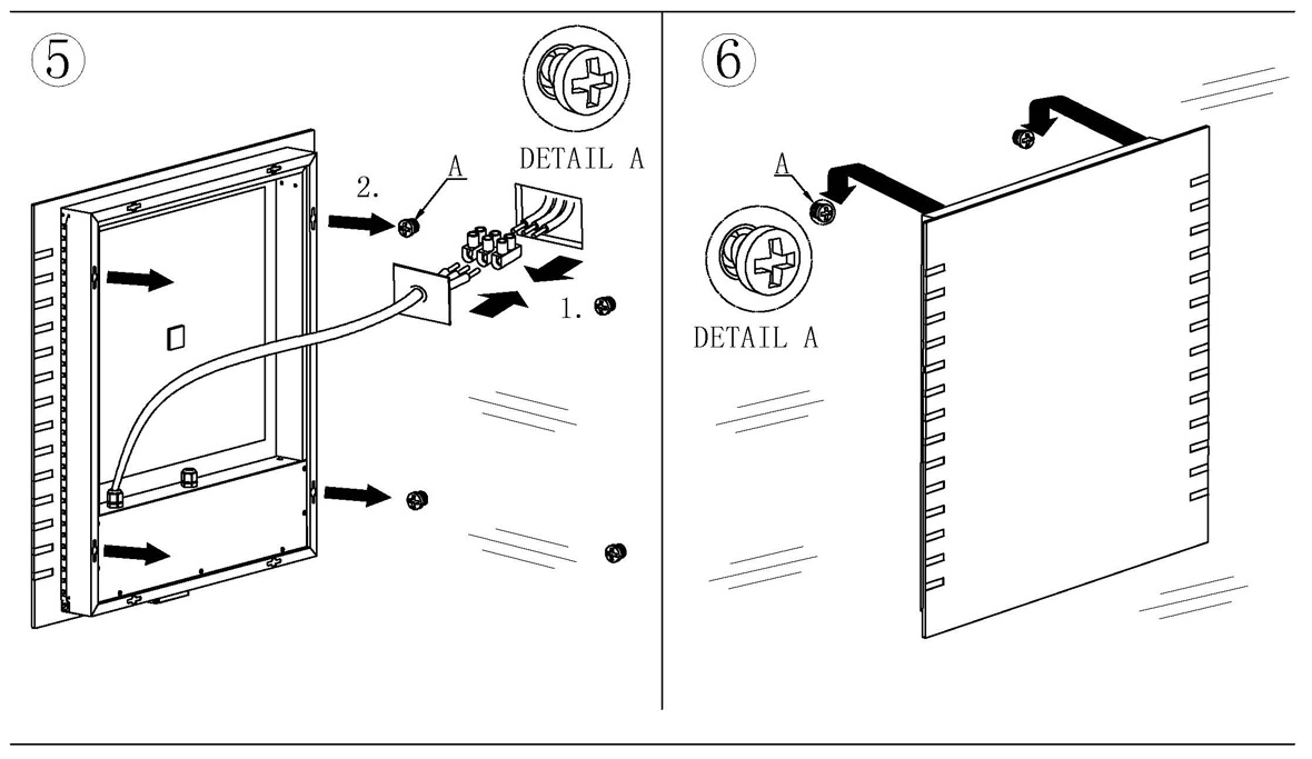 Lighted Mirror or Mirror Cabinet Installation Instructions(5)