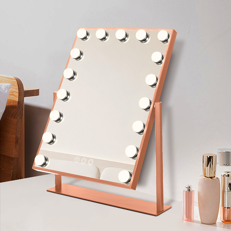 Rose Gold Illuminated Mirror for Makeup - ML-1004