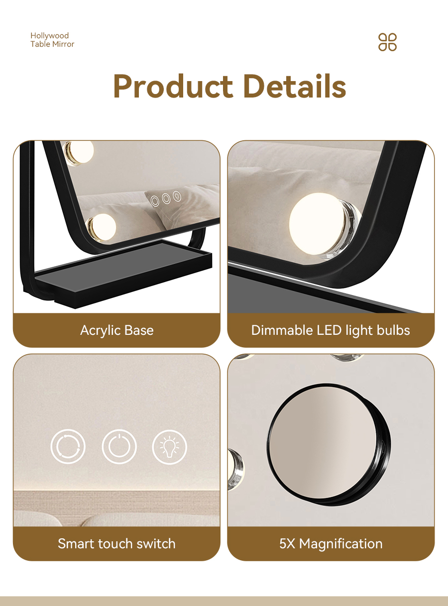 ML-1006B Mini Vanity Lighted Mirror