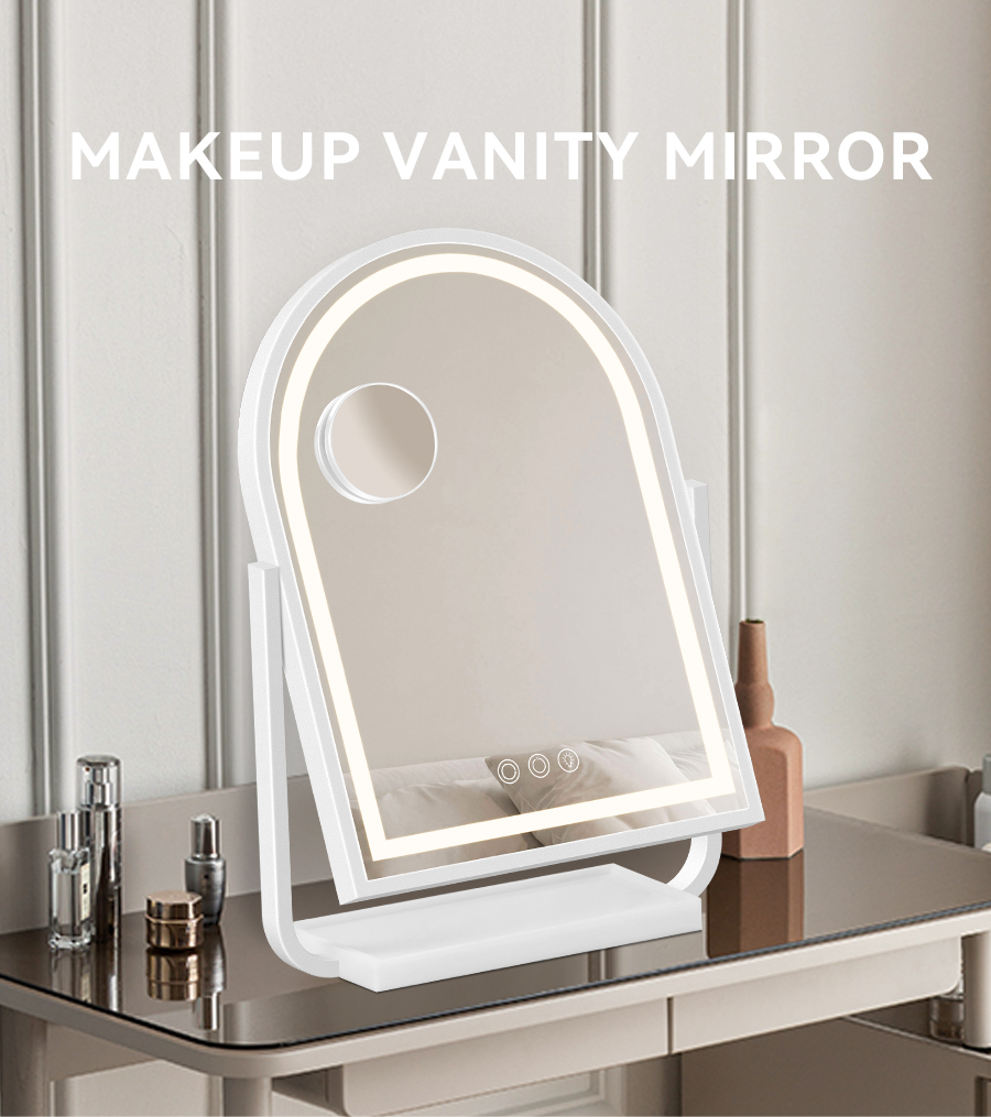 Newest Design Mini Led Makeup Mirror for Desktop