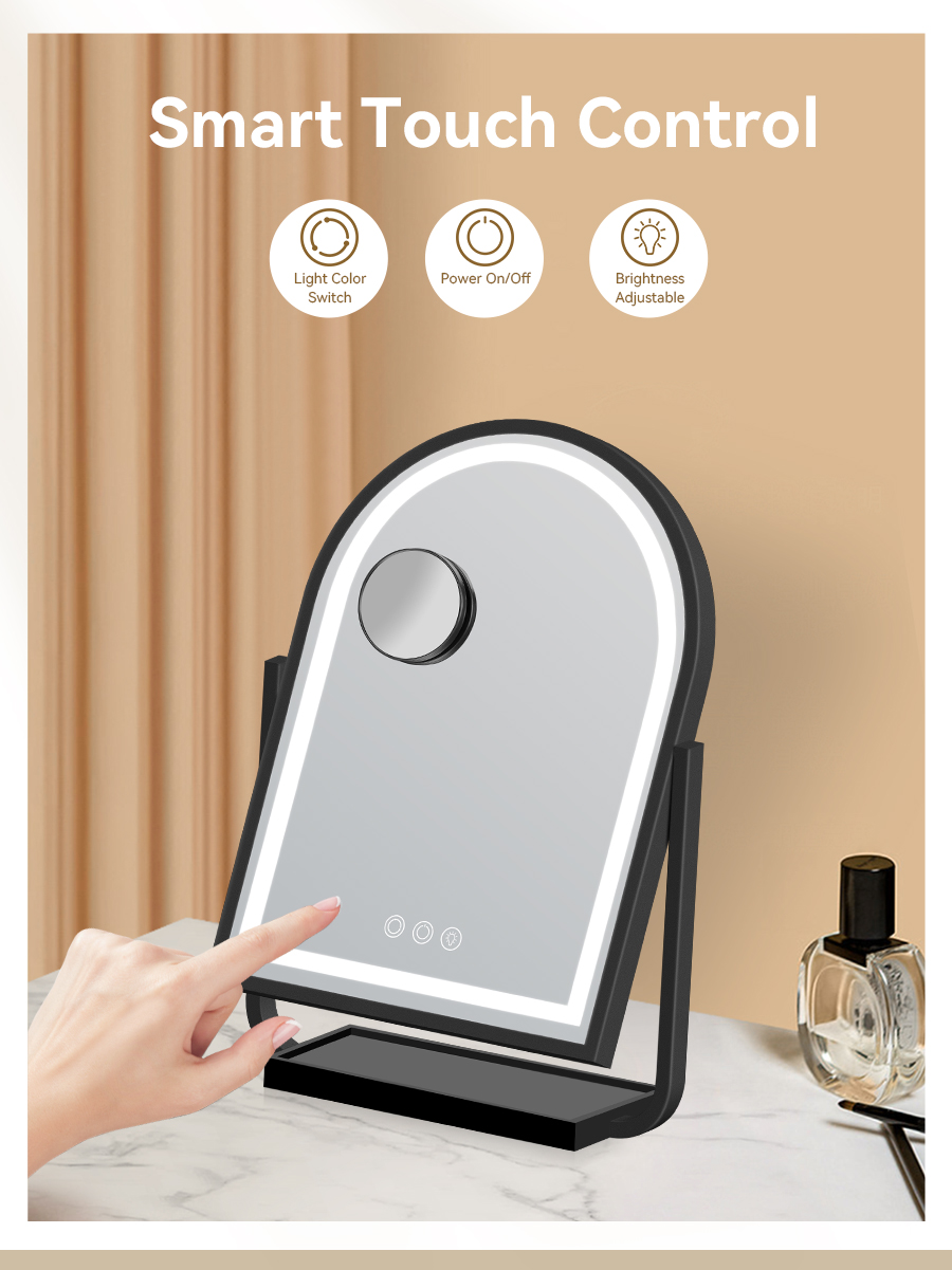 Newest Design Mini Led Makeup Mirror for Desktop