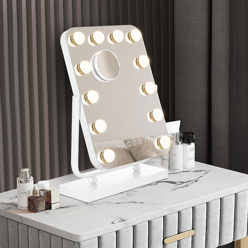 Hollywood Table Mirror with Led Light