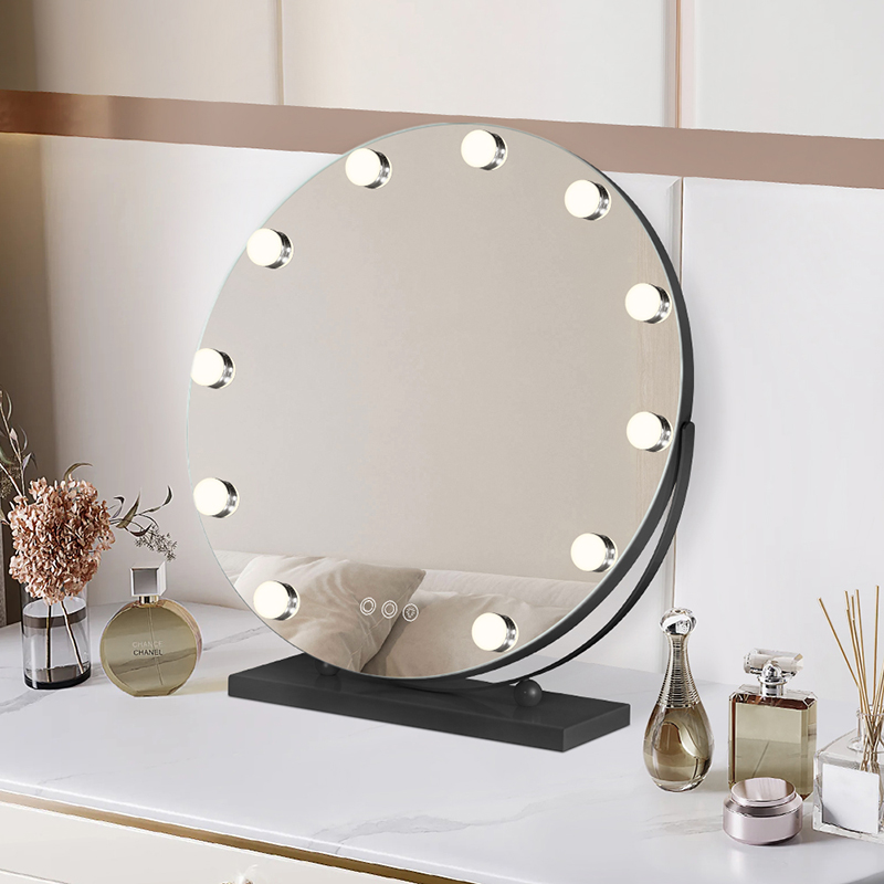 Hollywood Compact Makeup Led Mirror For Desktop